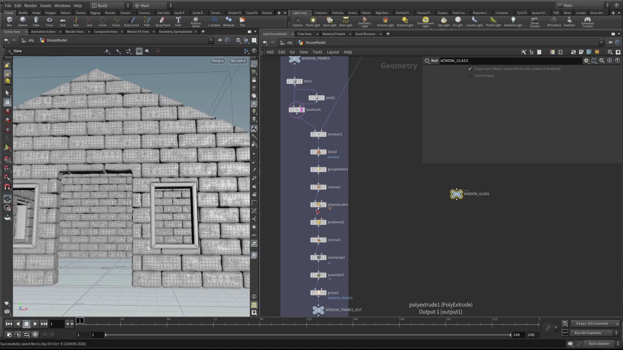 Procedural House | 5 | Create Window Frames & Pane