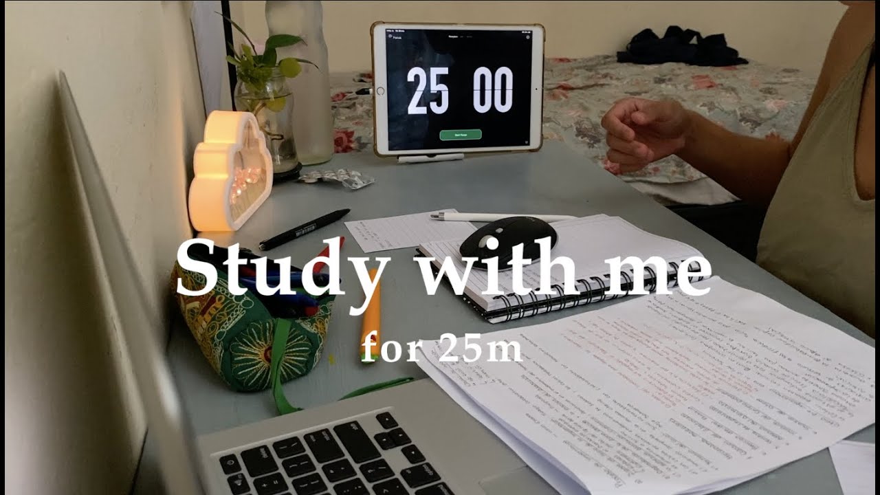 Study with me/ Estudia conmigo / 25m / No music