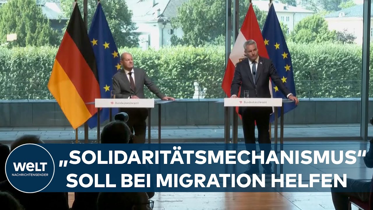 KANZLER TRIFFT KANZLER - Scholz und Nehammer wollen   