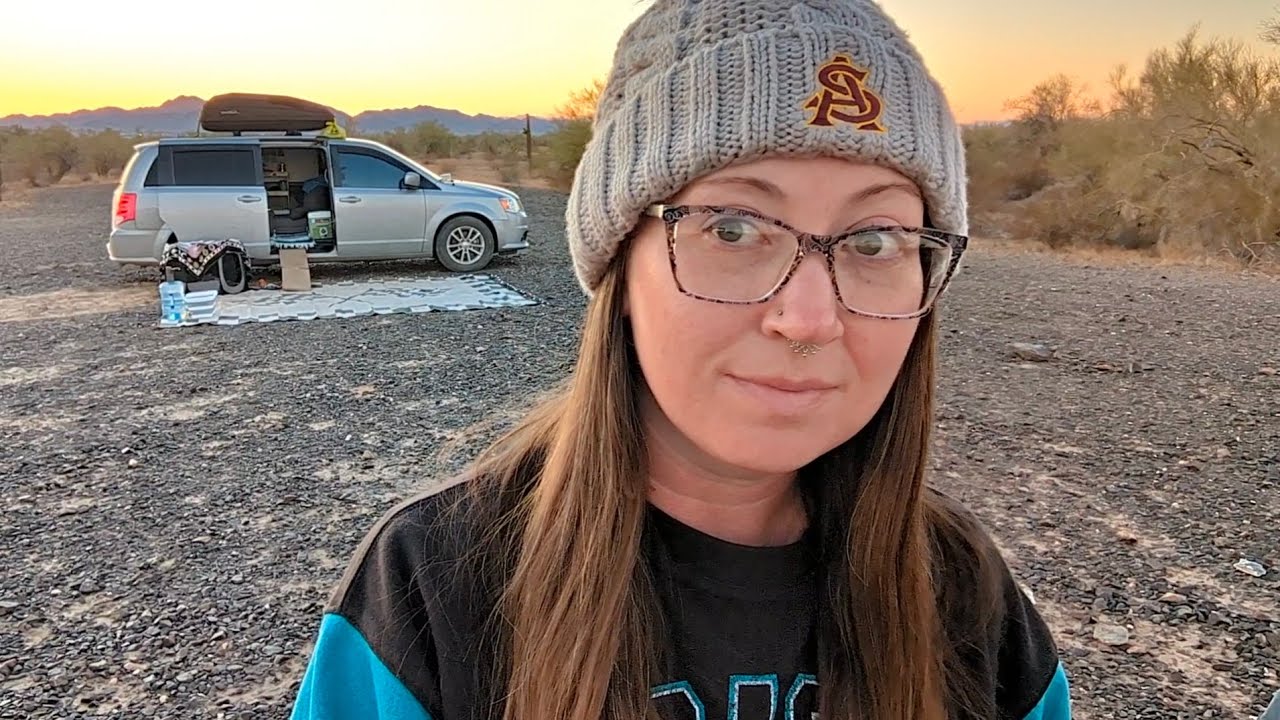 Leaving My Solitude in Quartzsite to Meet @AussieVanMan at a Rendezvous! | Van Camping Adventures