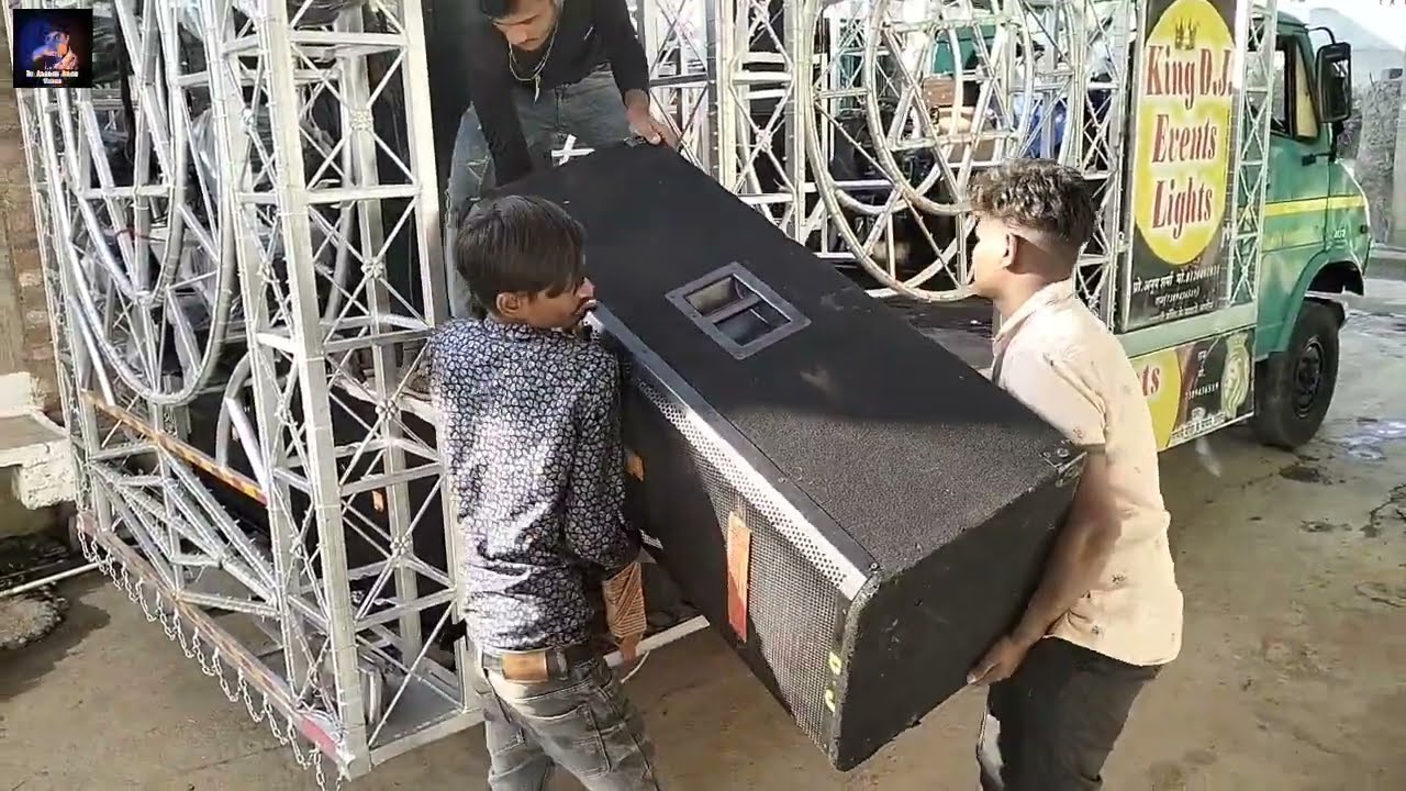 King Dj Events Aron | 407 Gadi Trala | Full Dj Setup | Aron Ka Number.1 Dj | Dj Adarsh Aron Vlogs