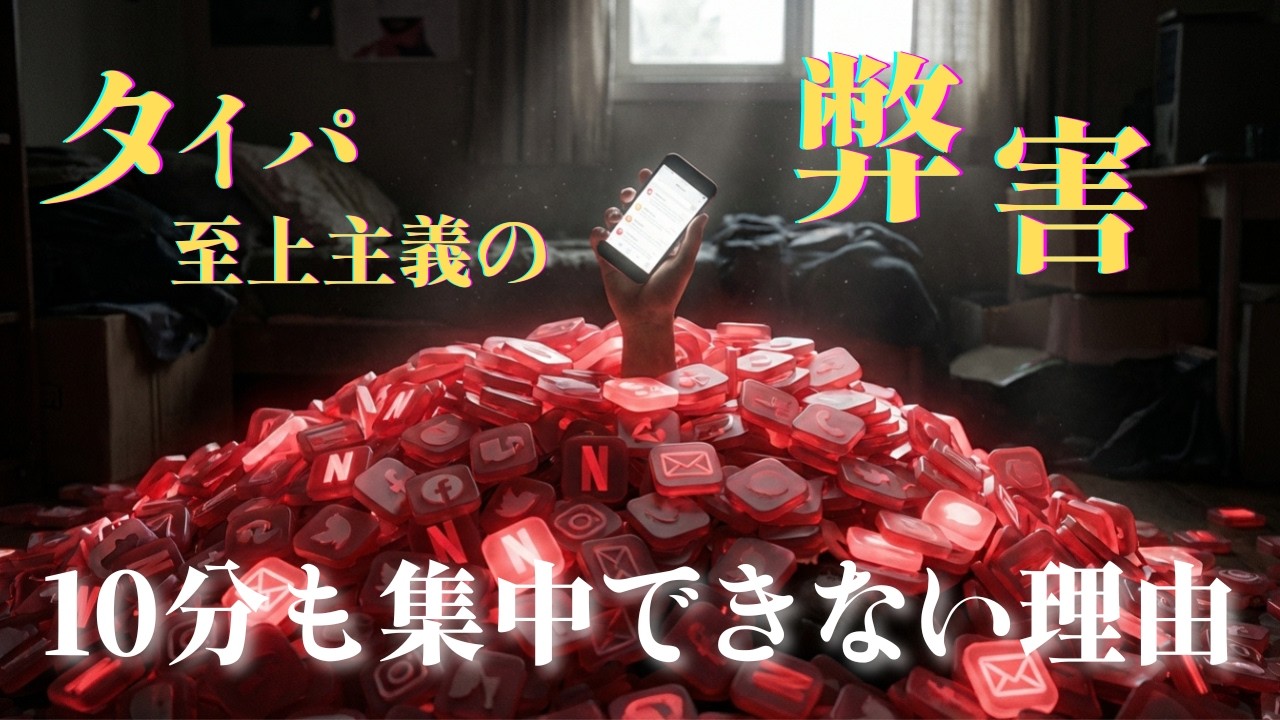 タイパを求めるほど時間は消滅する。「効率化の罠」と集中力を奪うパラドックス