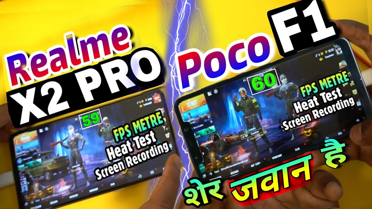 Realme X2 Pro Vs Poco F1 : Pubg Test