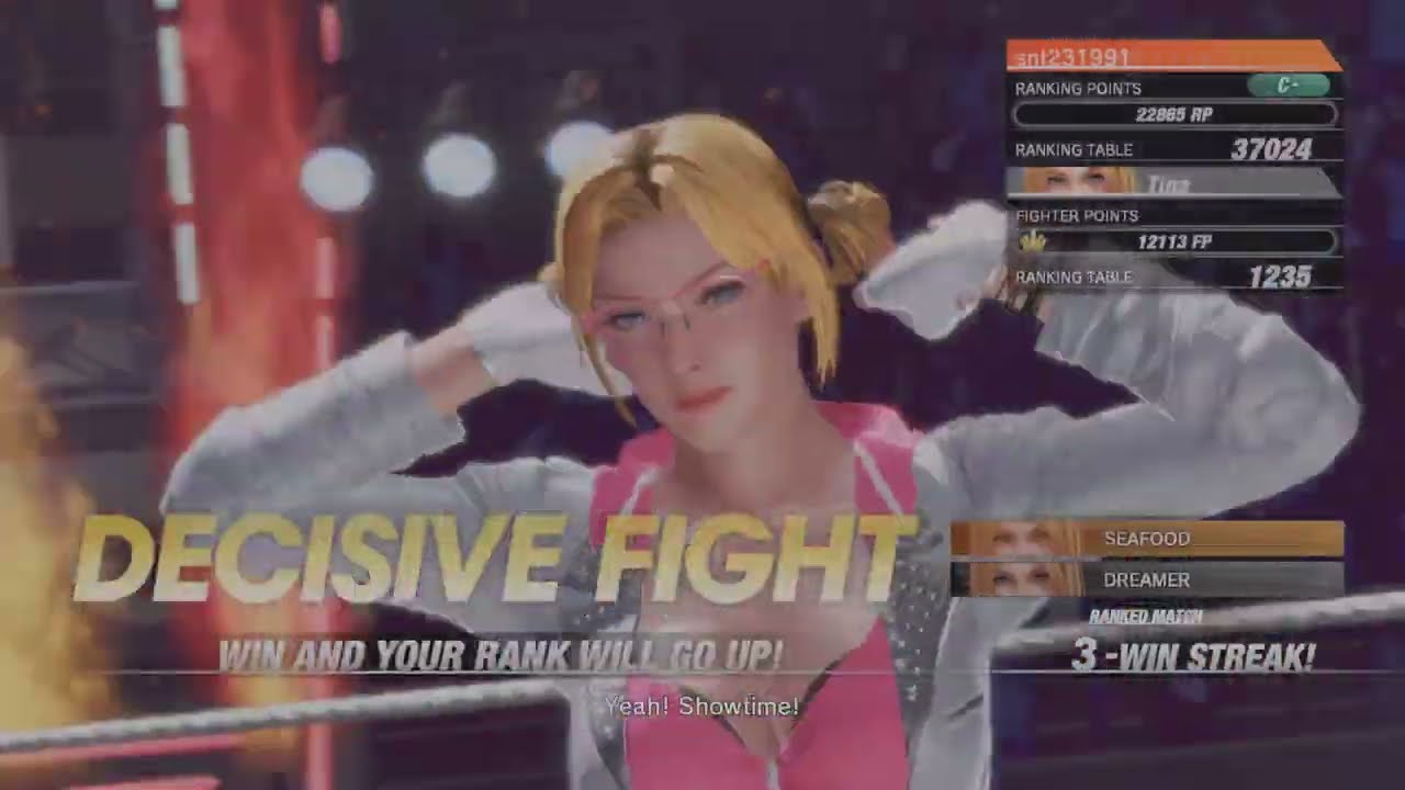 DOA6 Tina Rank Match #22