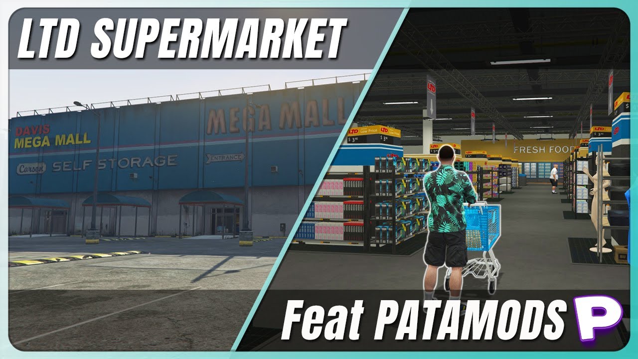LTD Supermarket Ft @PataMods #fivem MLO GTAV Map interior