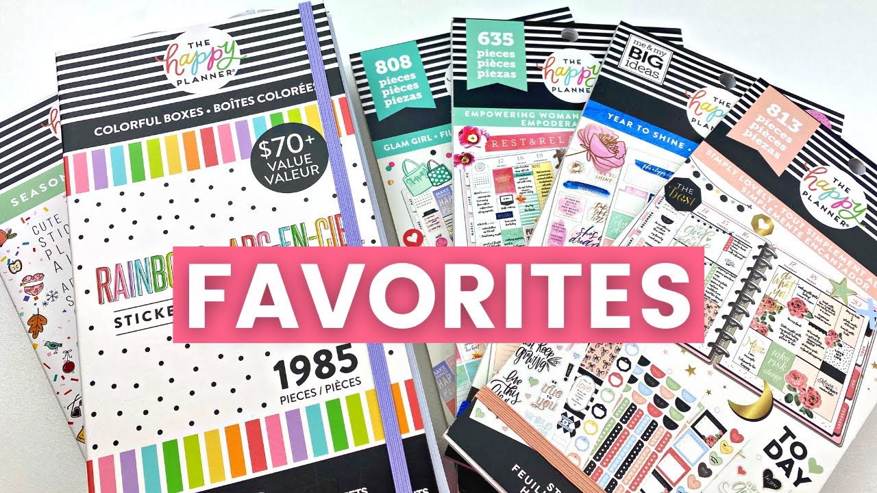 Favorite Happy Planner sticker books Top 5 | How to choose stickers for your planner