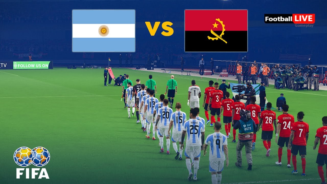 ANGOLA vs ARGENTINA - FIFA MATCHDAY International World Cup | Full Match All Goals | Simulation PES