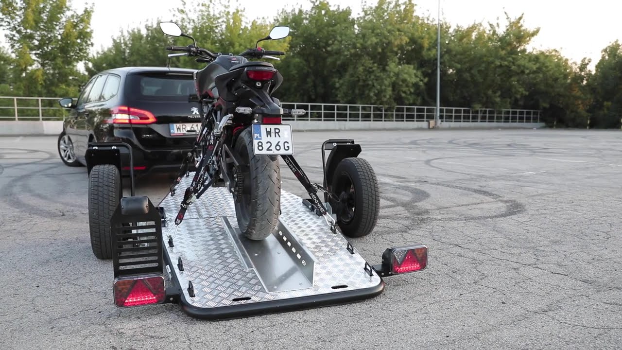 Pr&eacute;sentation Remorque porte moto LORRIES MT1 Motors Story Agen