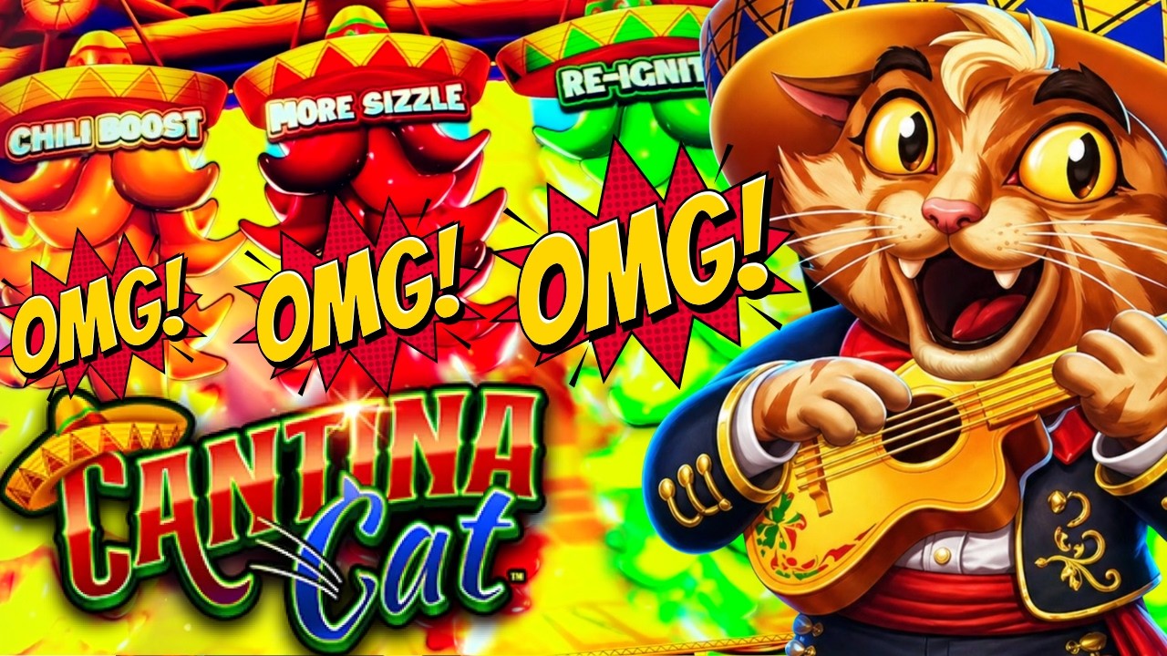 ★NEW SLOT!★ INCREDIBLE SE$$ION! 😍 CANTINA CAT & TIGER TREASURE Slot Machine (AGS)
