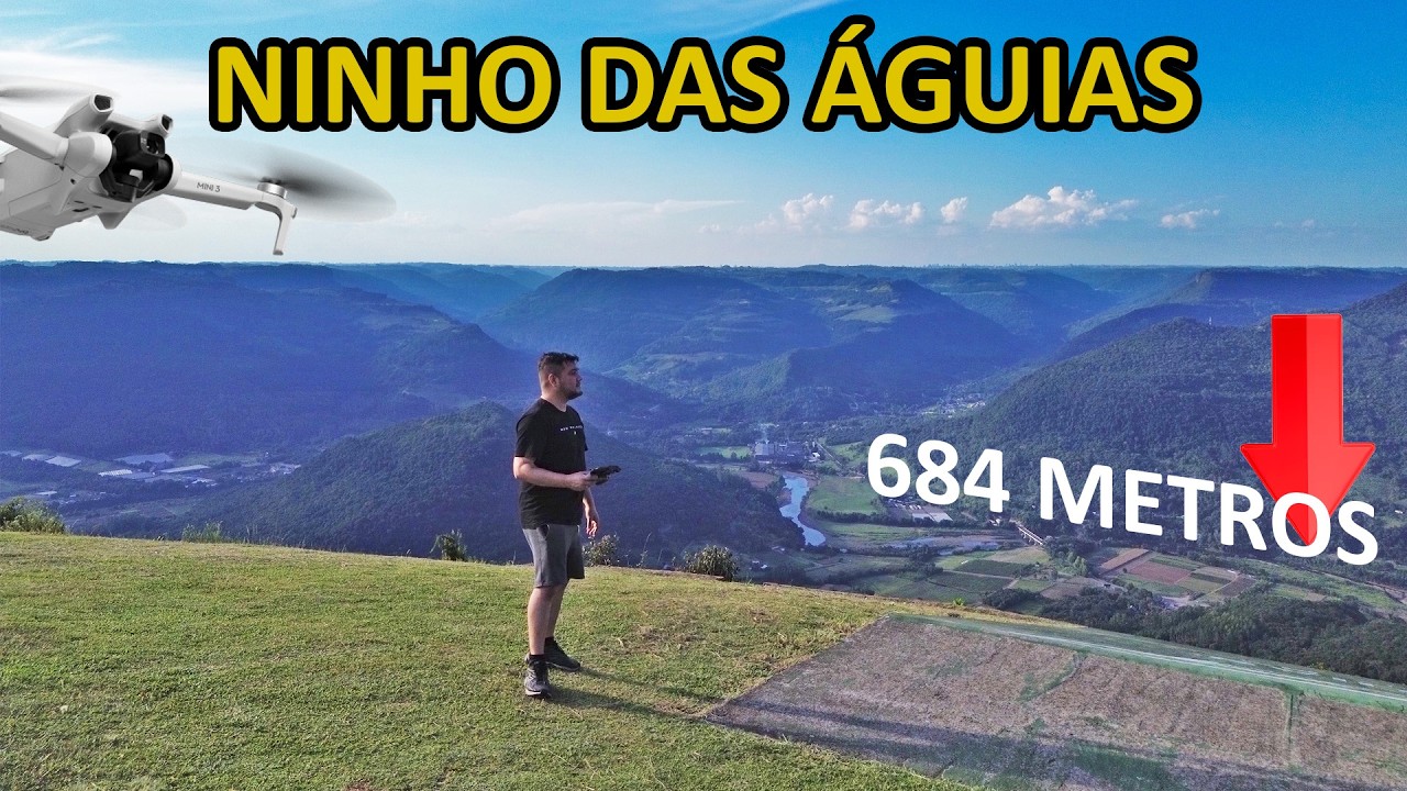 No TOPO DA SERRA Ninho das Águias em Nova Petrópolis RS   Voo Livre e Imagens de Drone