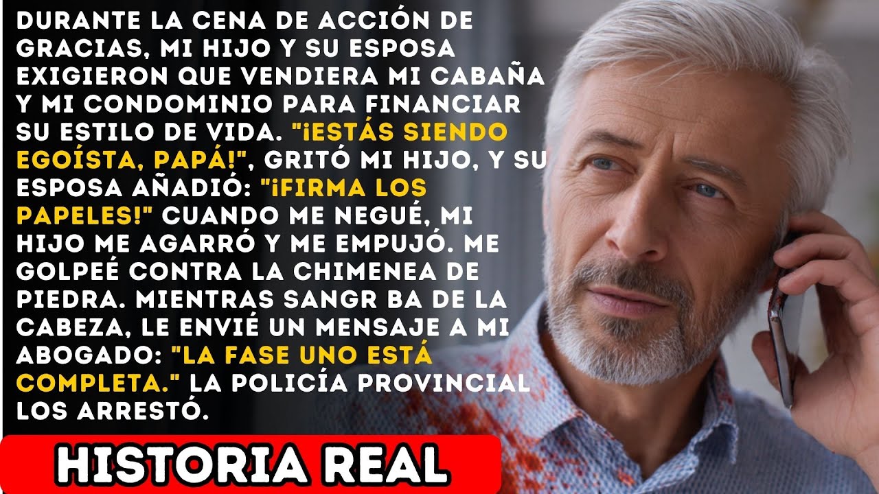 “¡Firma los papeles! Dijo mi hijo antes de empujarme a la chimenea, así que le envié un mensaje a mi