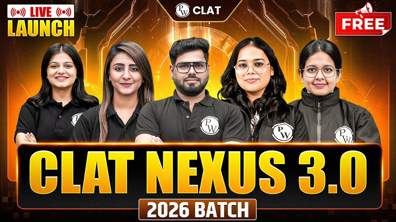 CLAT Nexus 3.0 is Here! | CLAT 2026 FREE Batch Launch 🚀🔥