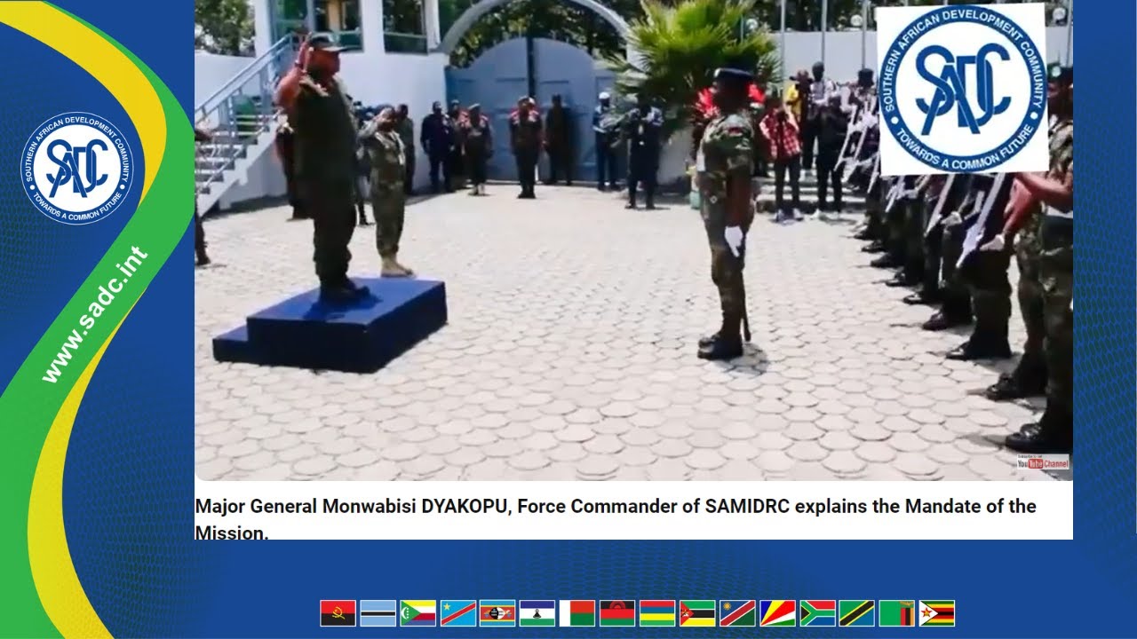 Major General Monwabisi DYAKOPU, Force Commander of SAMIDRC explains the Mandate of the Mission.