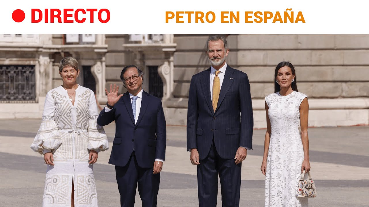 PETRO: Los REYES reciben al PRESIDENTE de COLOMBIA en el PALACIO REAL | RTVE