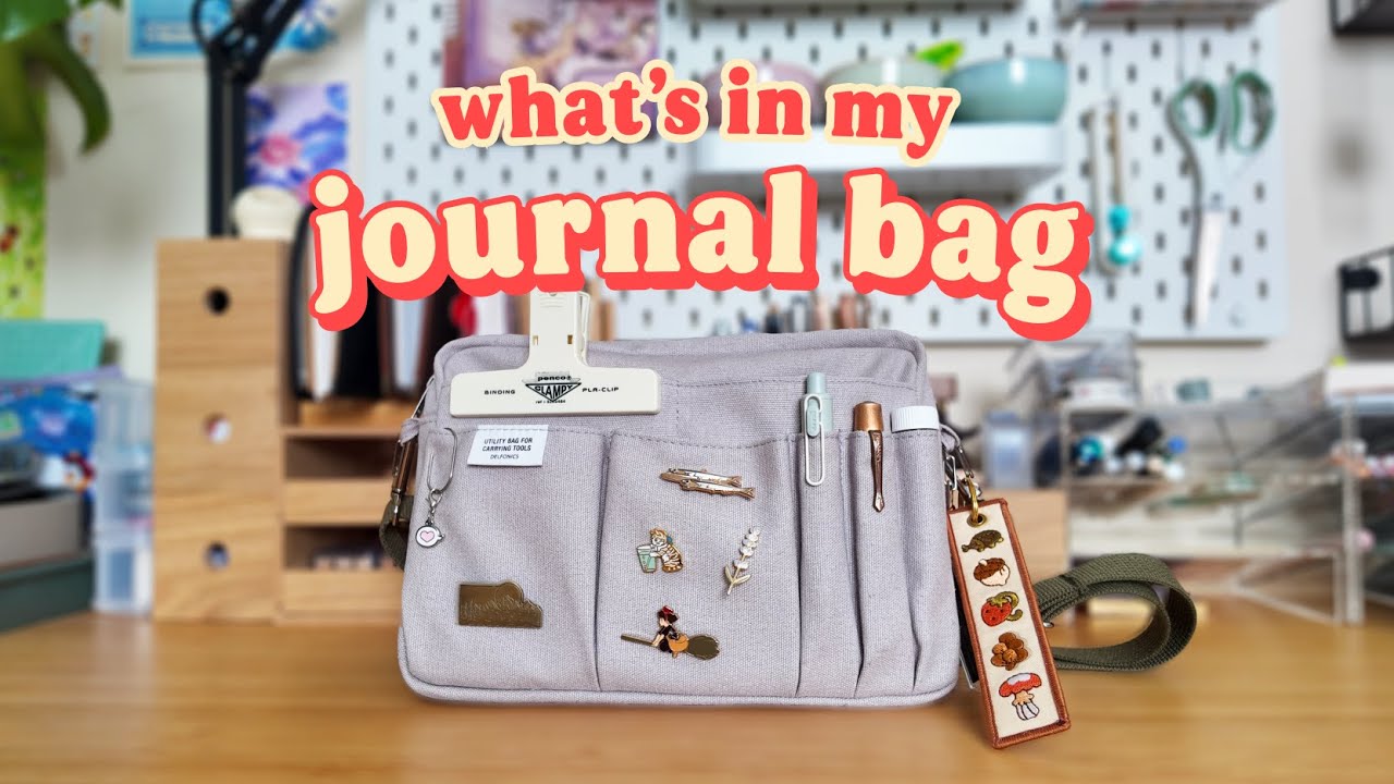 what’s in my journal bag ꩜ tools, journals, washi and more