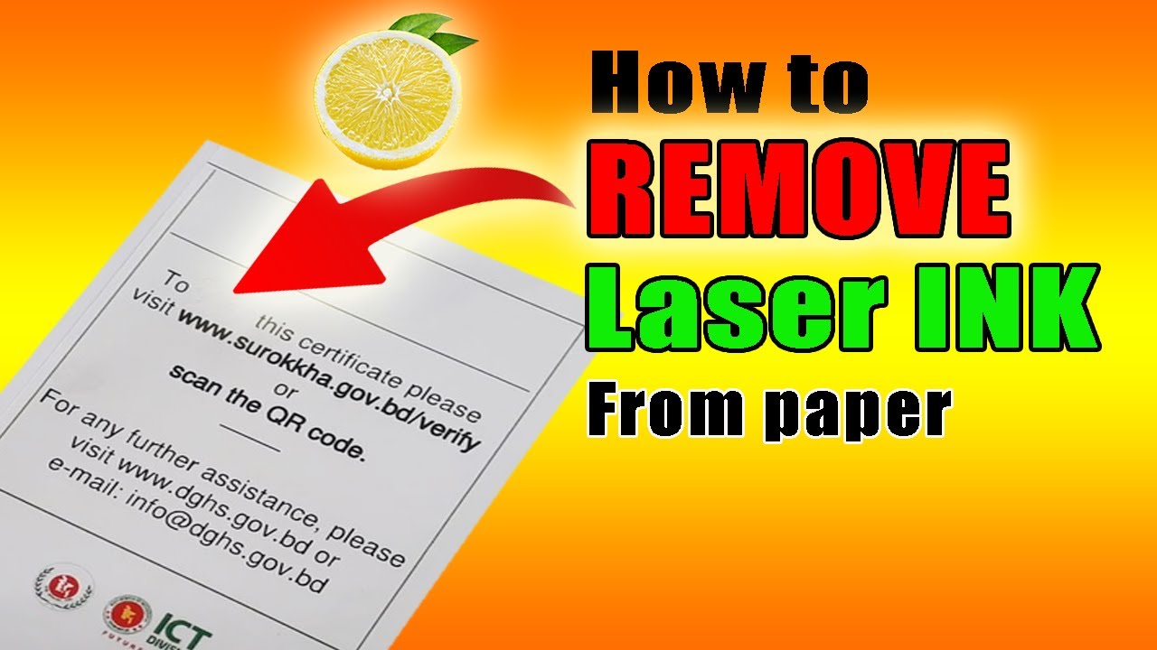 How to Remove LaserJet Ink from Paper Easily Without Damaging and Write Text