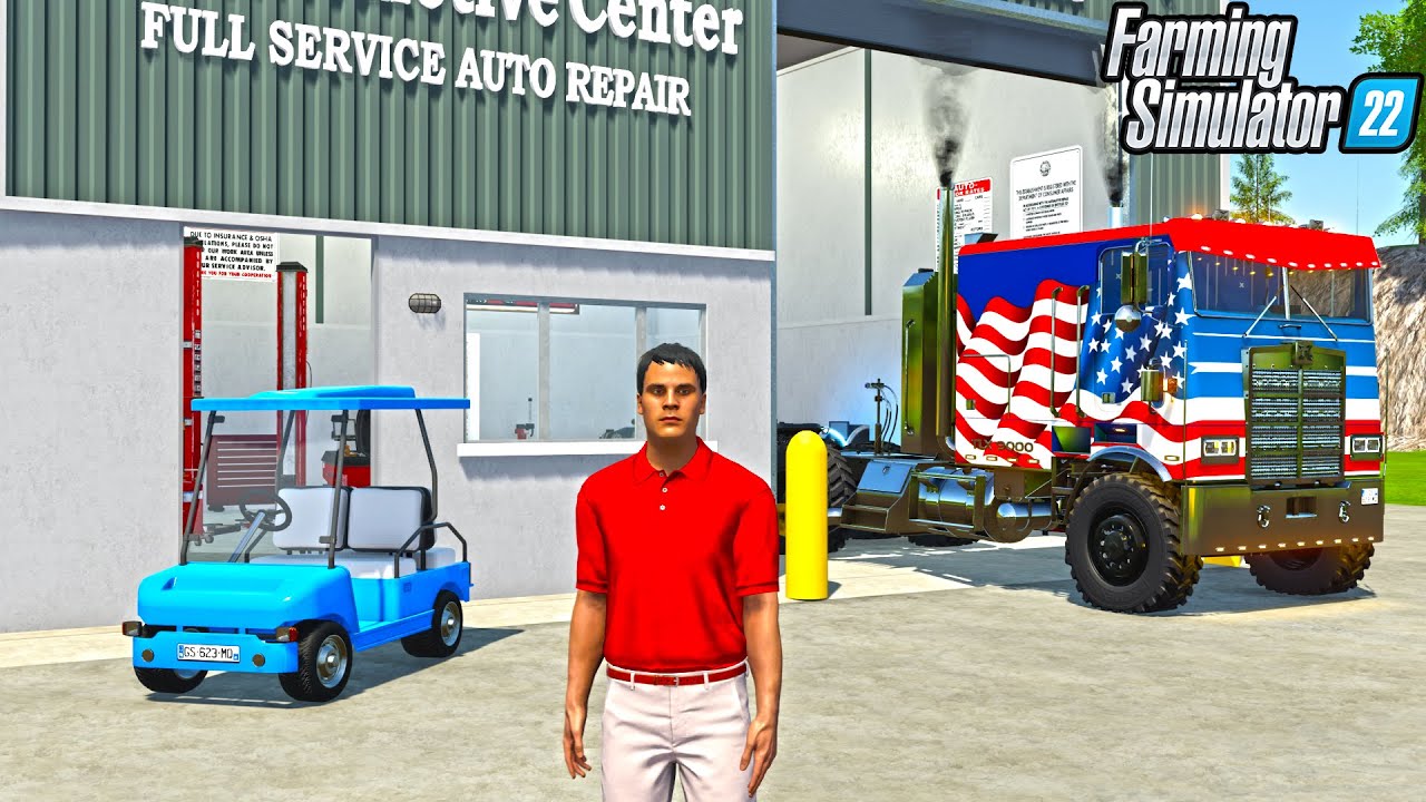 CHECK OUT THE NEW SERVICE CENTER! | CAN WE MAKE MILLIONS? (FS22 CHALLENGE) FARMING SIMULATOR 22