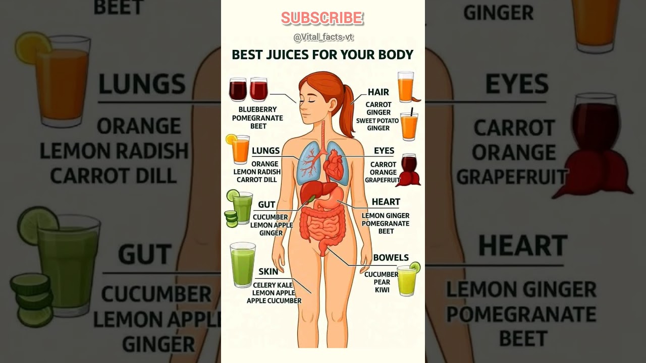 Drink These Juices to Detox Your Lungs, Heart, Skin & Gut Naturally!