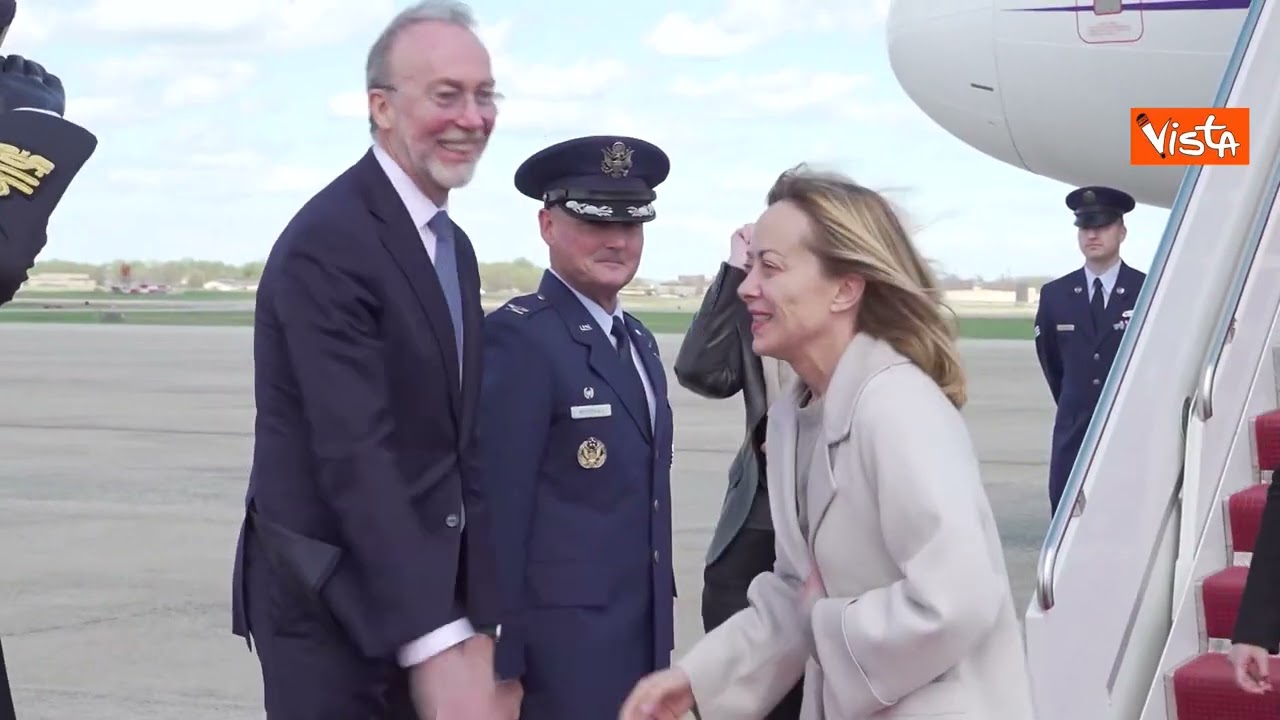 Giorgia Meloni arriva a Washington per incontrare Trump