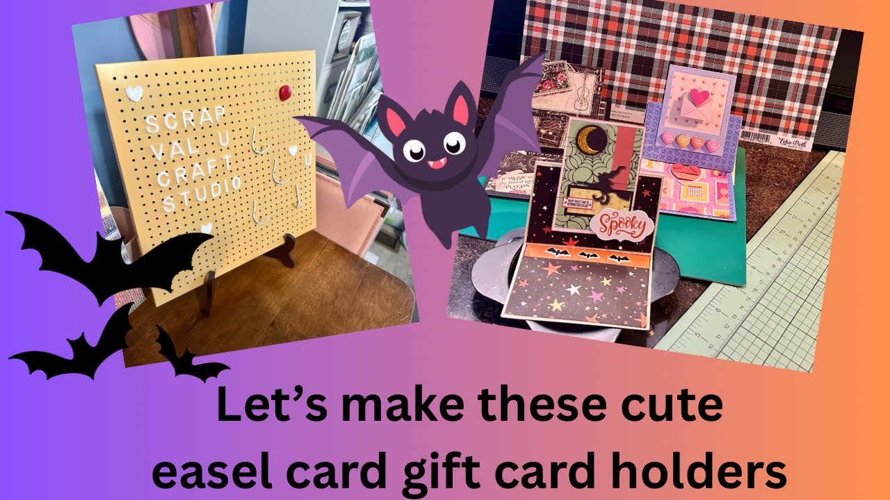 How to make an easy easel card gift card holder