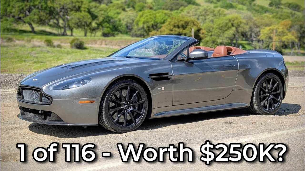Обзор Aston Martin V12 Vantage S Roadster 2017 года — почему этот Unicorn с механической коробкой...