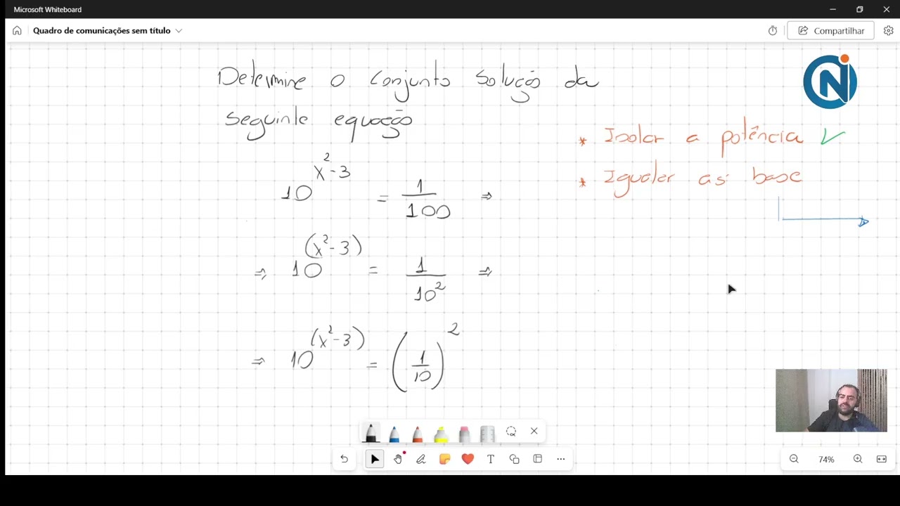 Exercício Resolvido - Equação Exponencial