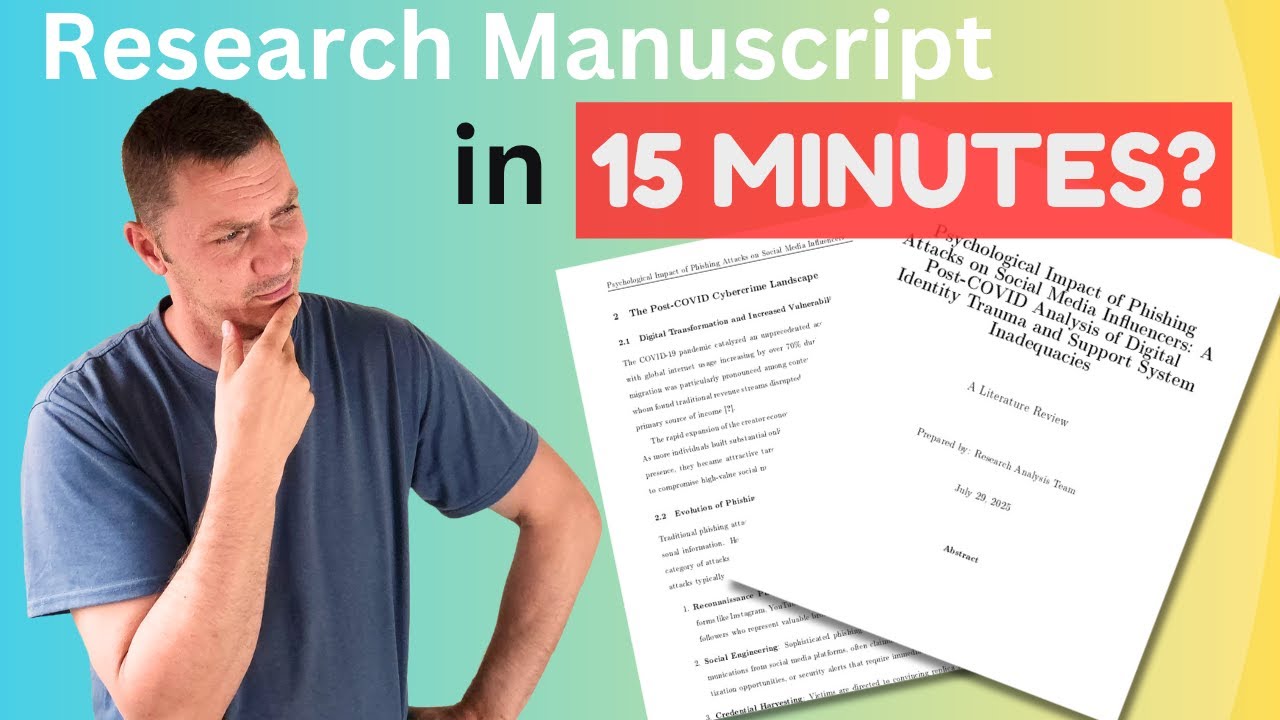 Write a research paper in 15 MINUTES / SciSpace Agent