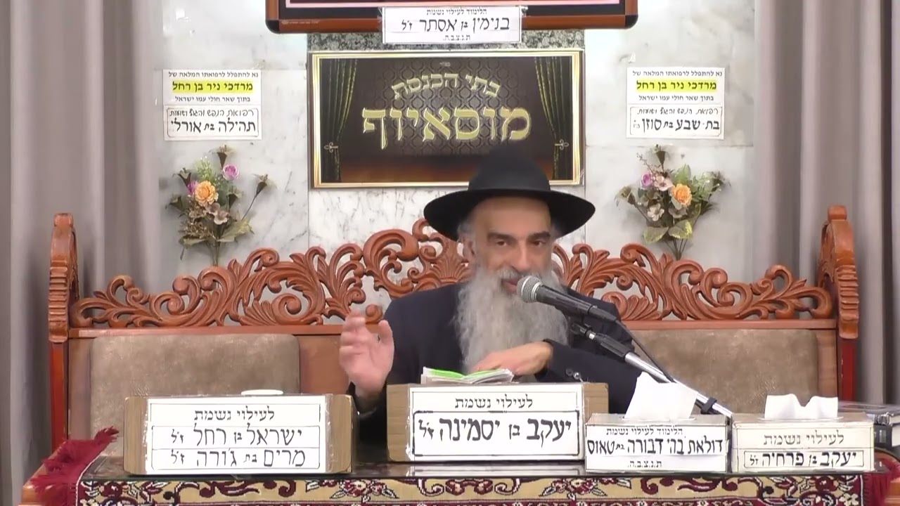 הרב מאיר שמואלי | פרשת תרומה | מוסאיוף