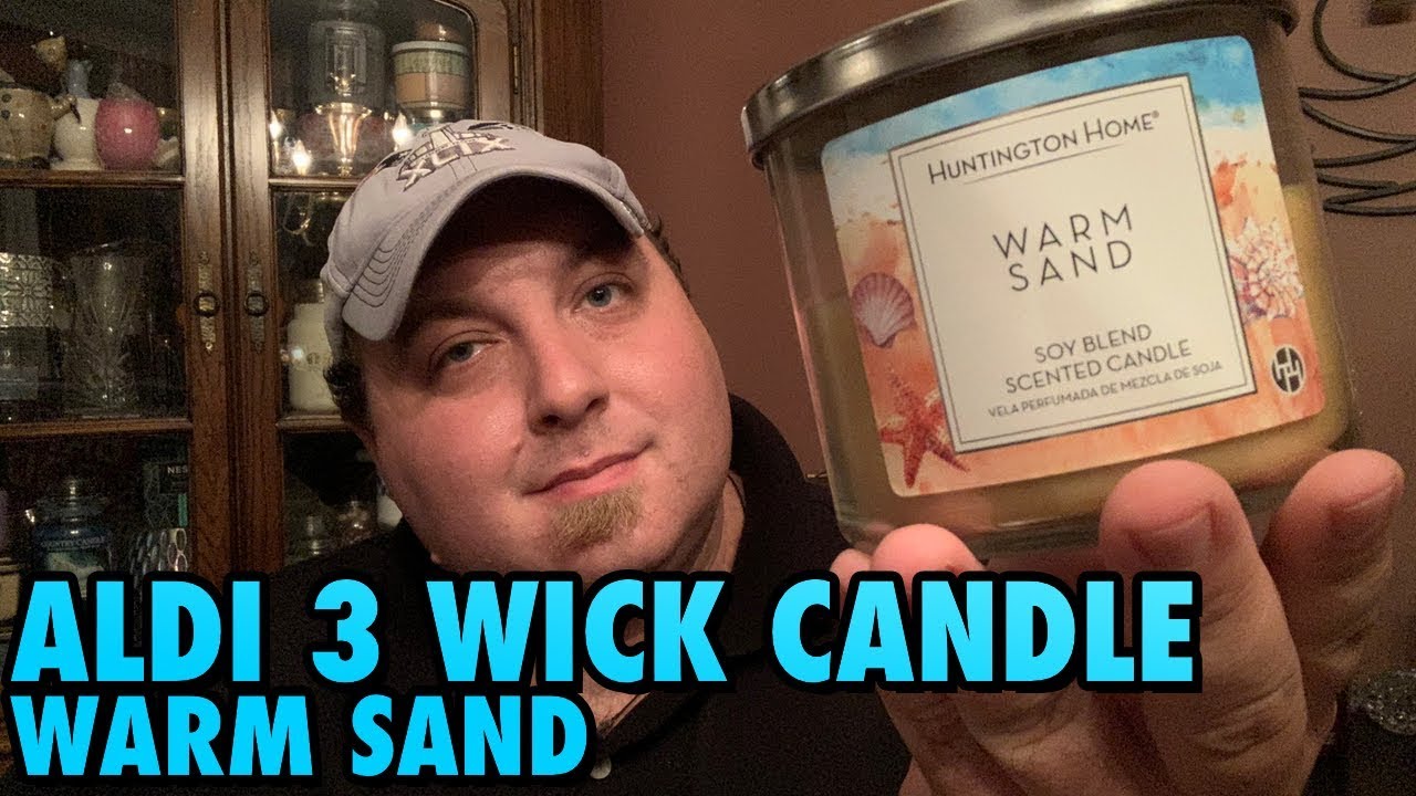 Aldi 3 Wick Candle Review | Warm Sand | Yankee Candle Dupe