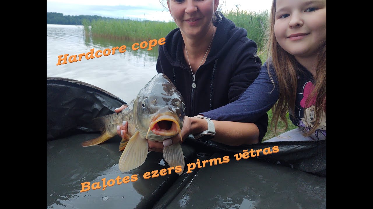 Trīs dienu karpu cope Baļotes ezerā 2. daļa