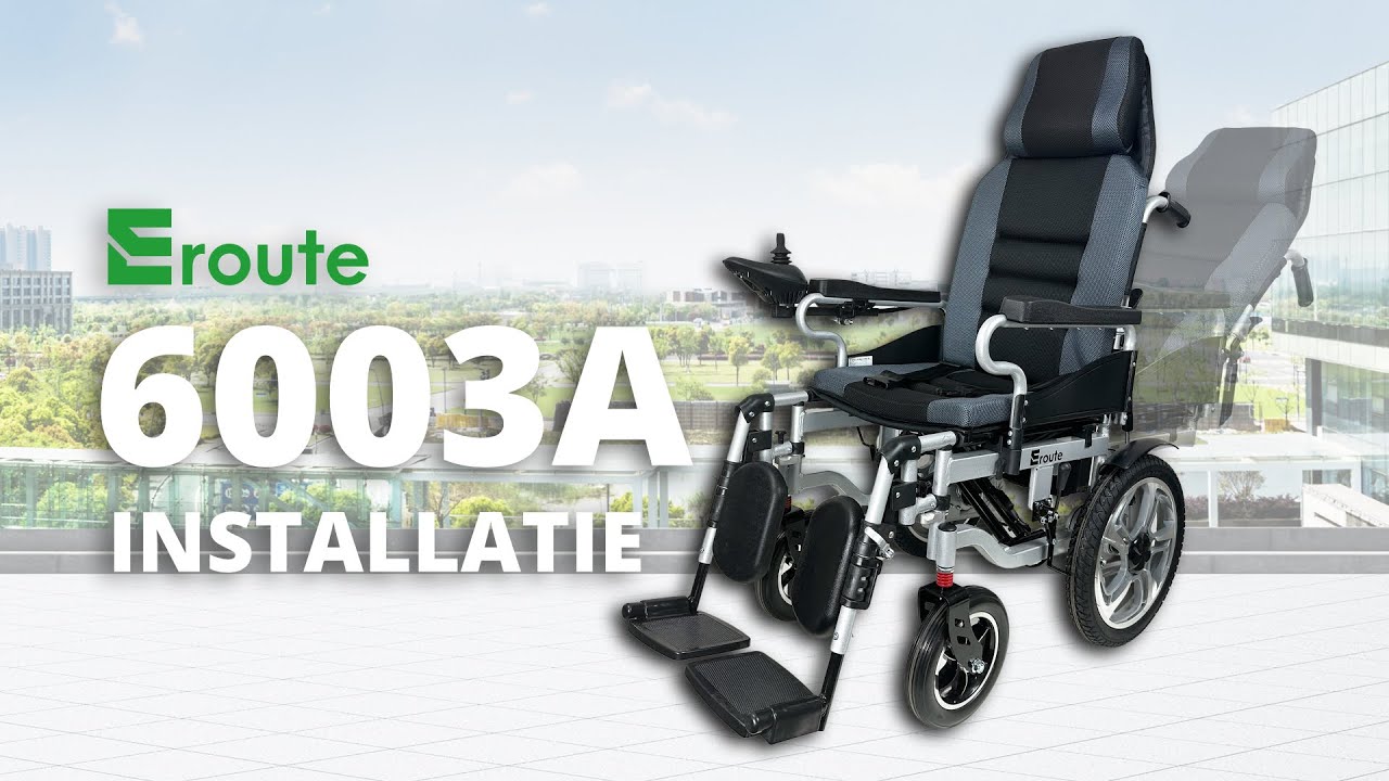 Eroute 6003A – Rugleuningpositionering – Elektrische rolstoel – Installatie