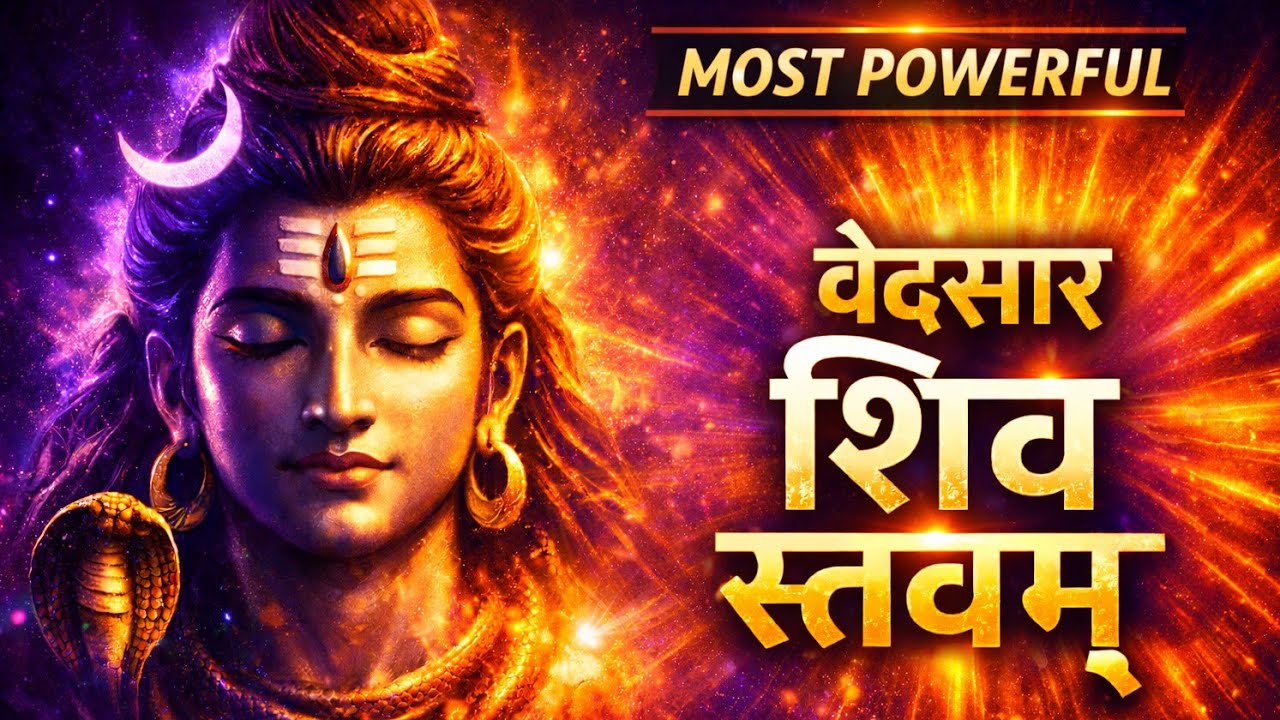 Vedasar Shiv Stavam | वेदसार शिव स्तवम् | Most Powerful Shiv Stotra for Peace | #mahadev #shivmantra