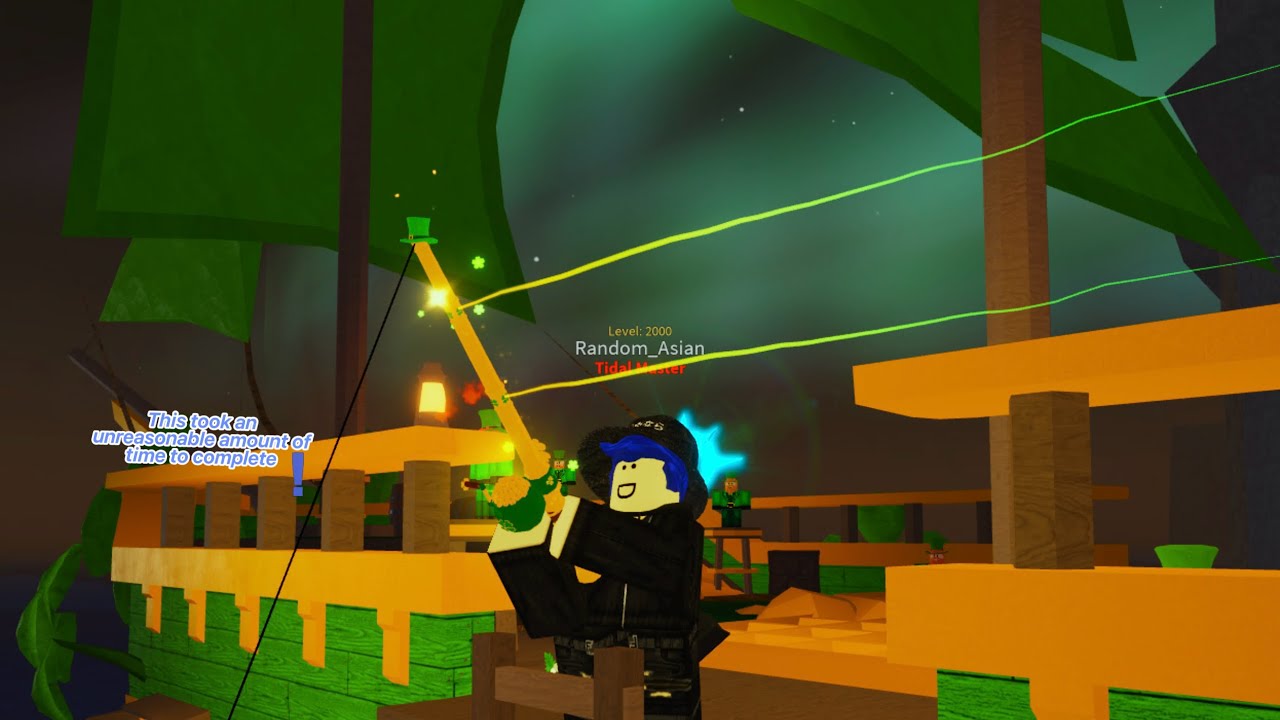 completing new shamrock event in fisch