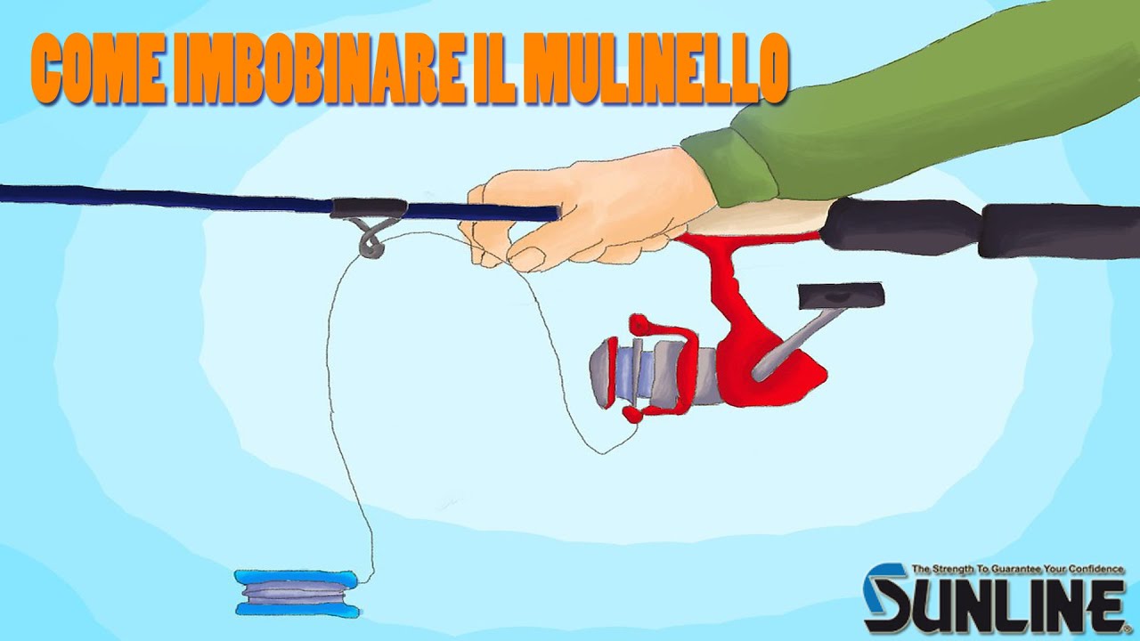 Eging - Come imbobinare trecciato o nylon (con fondo) sul mulinello