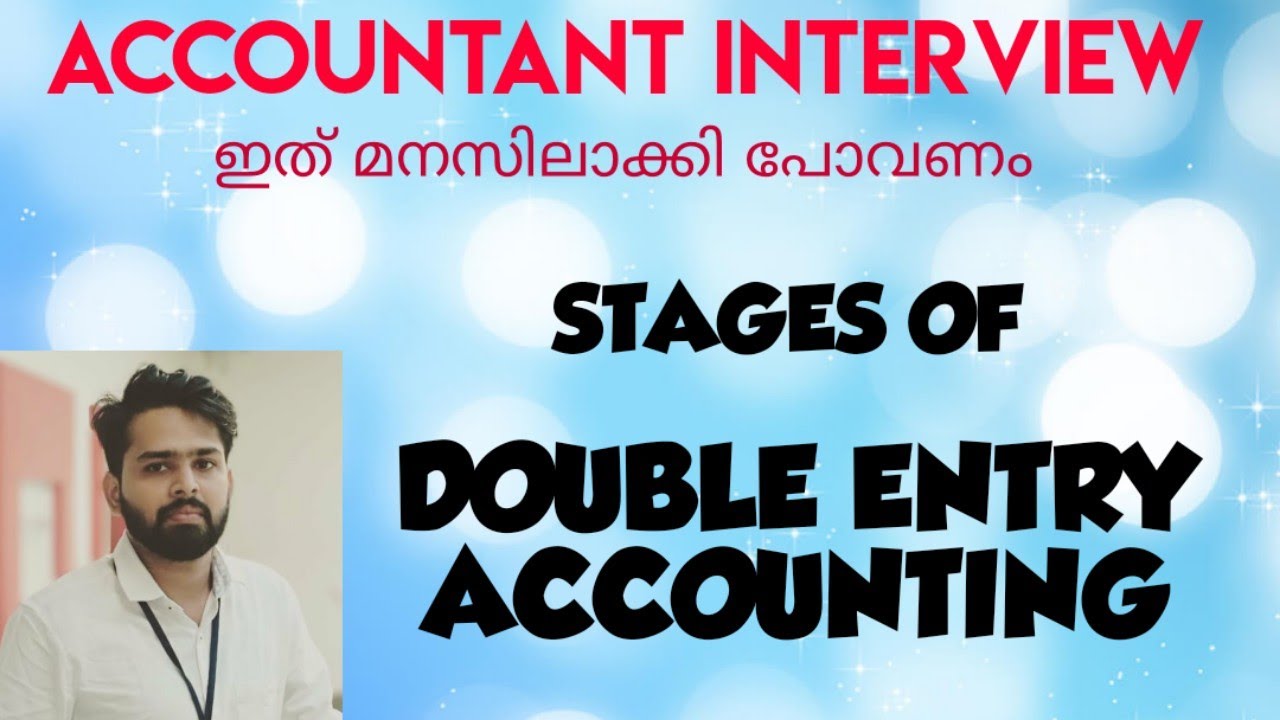 DOUBLE ENTRY ACCOUNTING/ STAGES OF DOUBLE ENTRY ACCOUNTING MALAYALAM/ ACCOUNTING STAGES