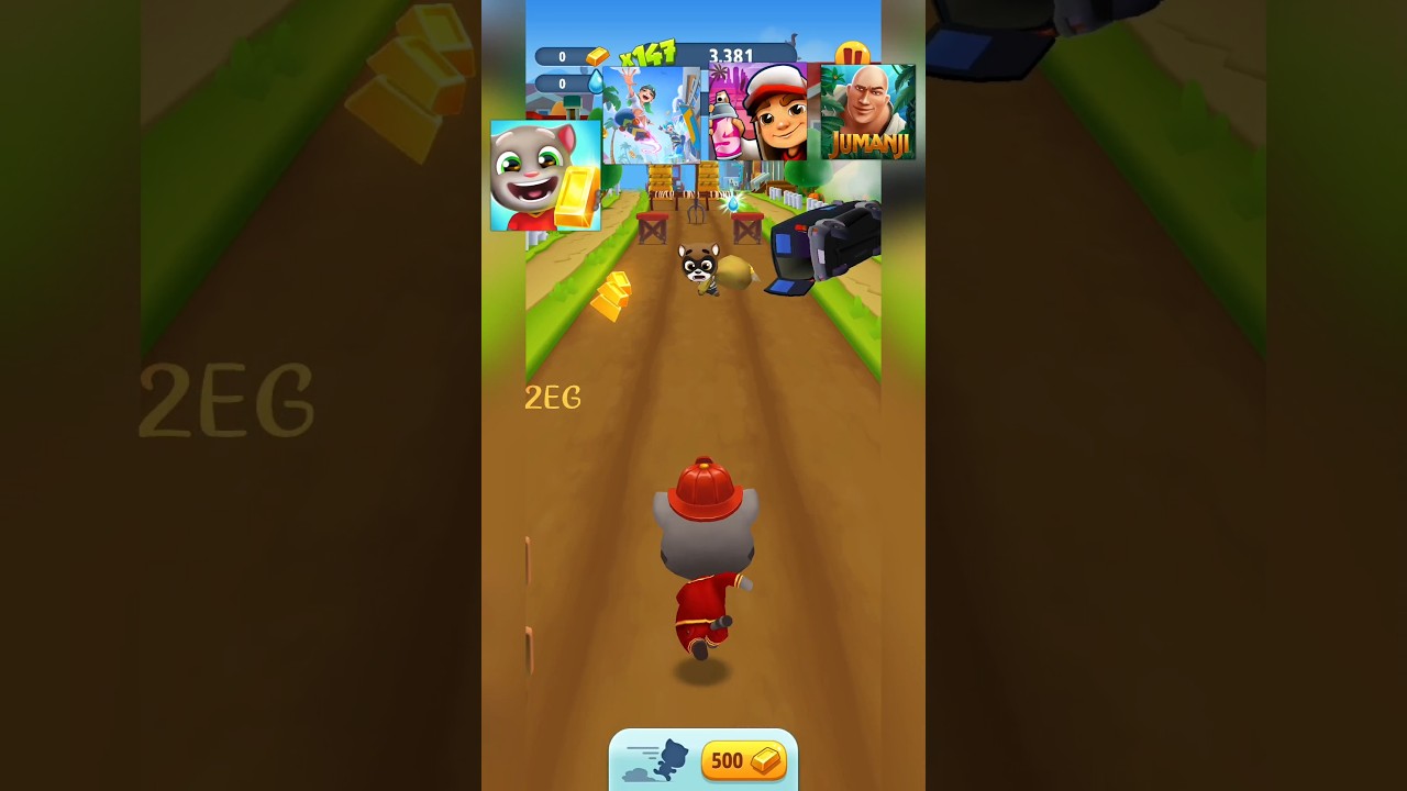 Tom Gold Run 🆚 Street Rush 🆚 Subway Surfers 🆚 Jumanji Run Gameplay🎮- Who is Best? 😱 #shorts #gaming
