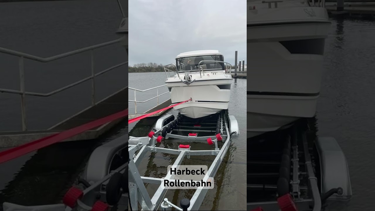 Harbeck Rollenbahn - slippen einfach gemacht #slippen #trailer #anh&auml;nger #danielharbeck #motorboot