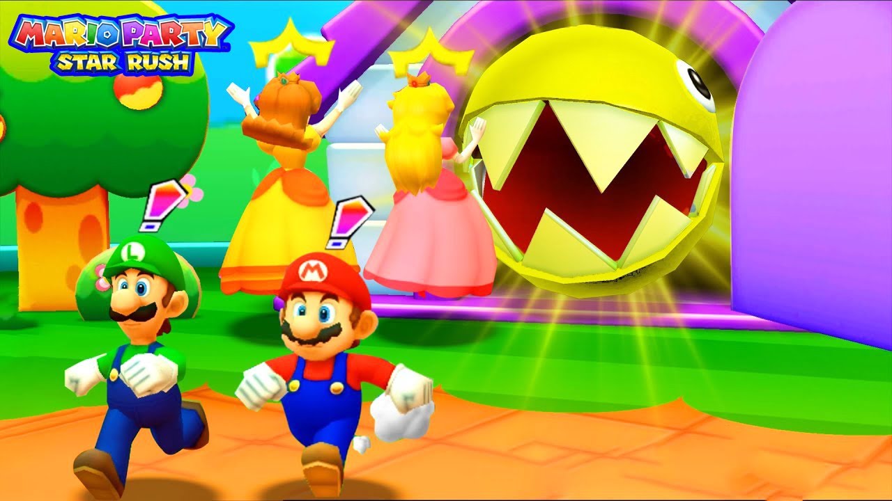 Mario Party Star Rush - Mario vs Peach vs Luigi vs Daisy (Master CPU)