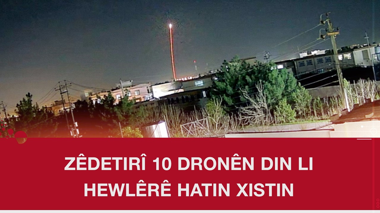 Zêdetirî 10 dronên din li Hewlêrê hatin xistin