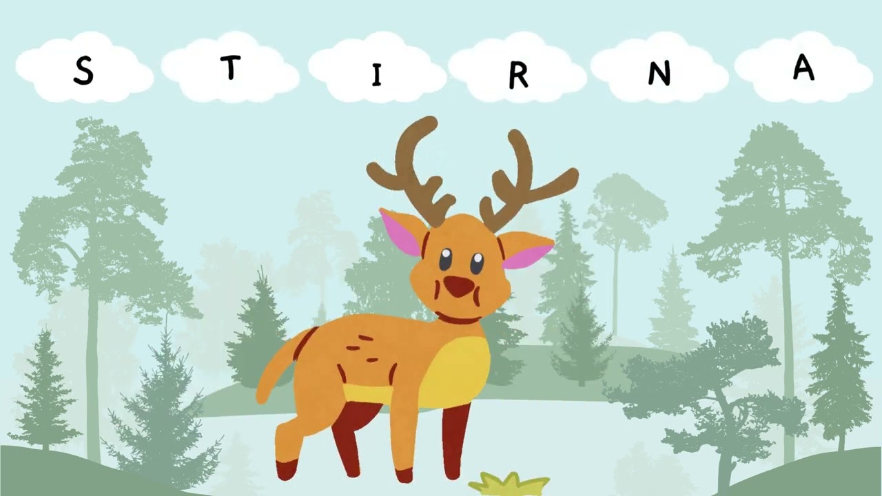 Lithuanian for kids - Animals in the forest - Gyvūnai miške
