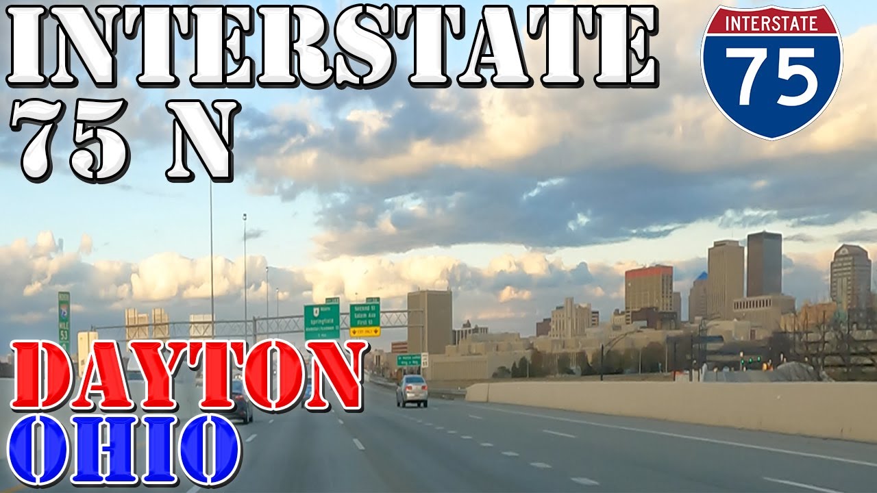 I-75 North - Dayton - Ohio - 4K Highway Drive