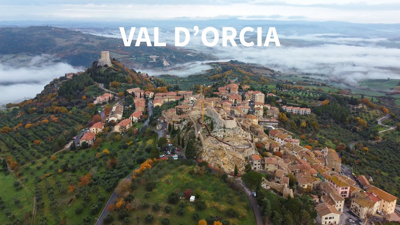 Autumn in Tuscany - Val D'Orcia - 4k Drone Video