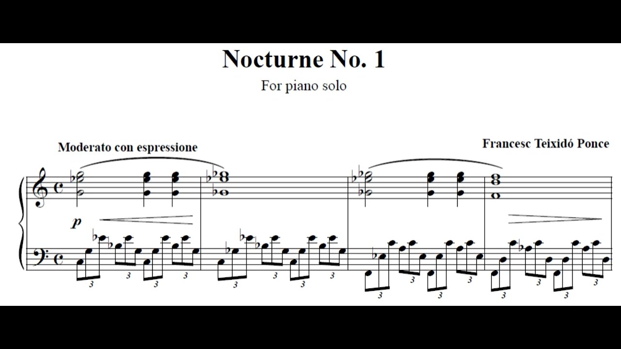 Nocturne No. 1 for Piano Solo
