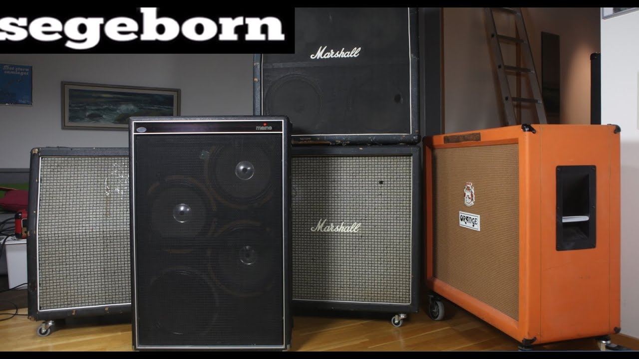 5 Vintage 4X12 Shootout - Marshall Orange Maine