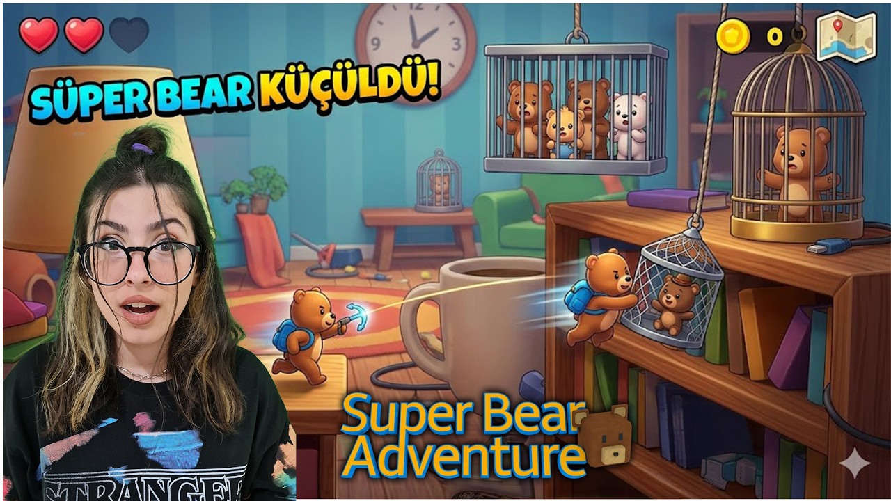 SUPER BEAR MİNİK OLDU! ODALARDA KAYBOLAN AYILARI KURTARDIK