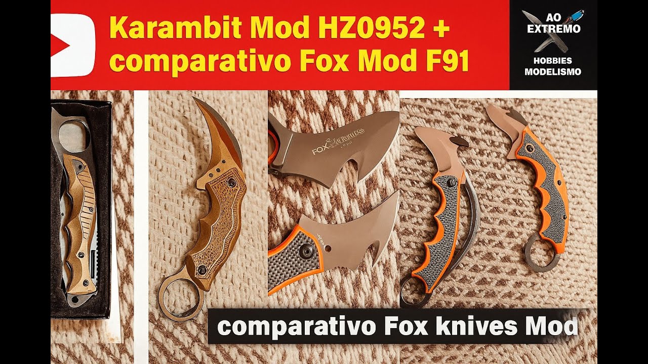 ⚔️ Karambit HZ0952 + Comparativo Fox F91 | Review Completo #FoxKnives #KarambitHZ0952