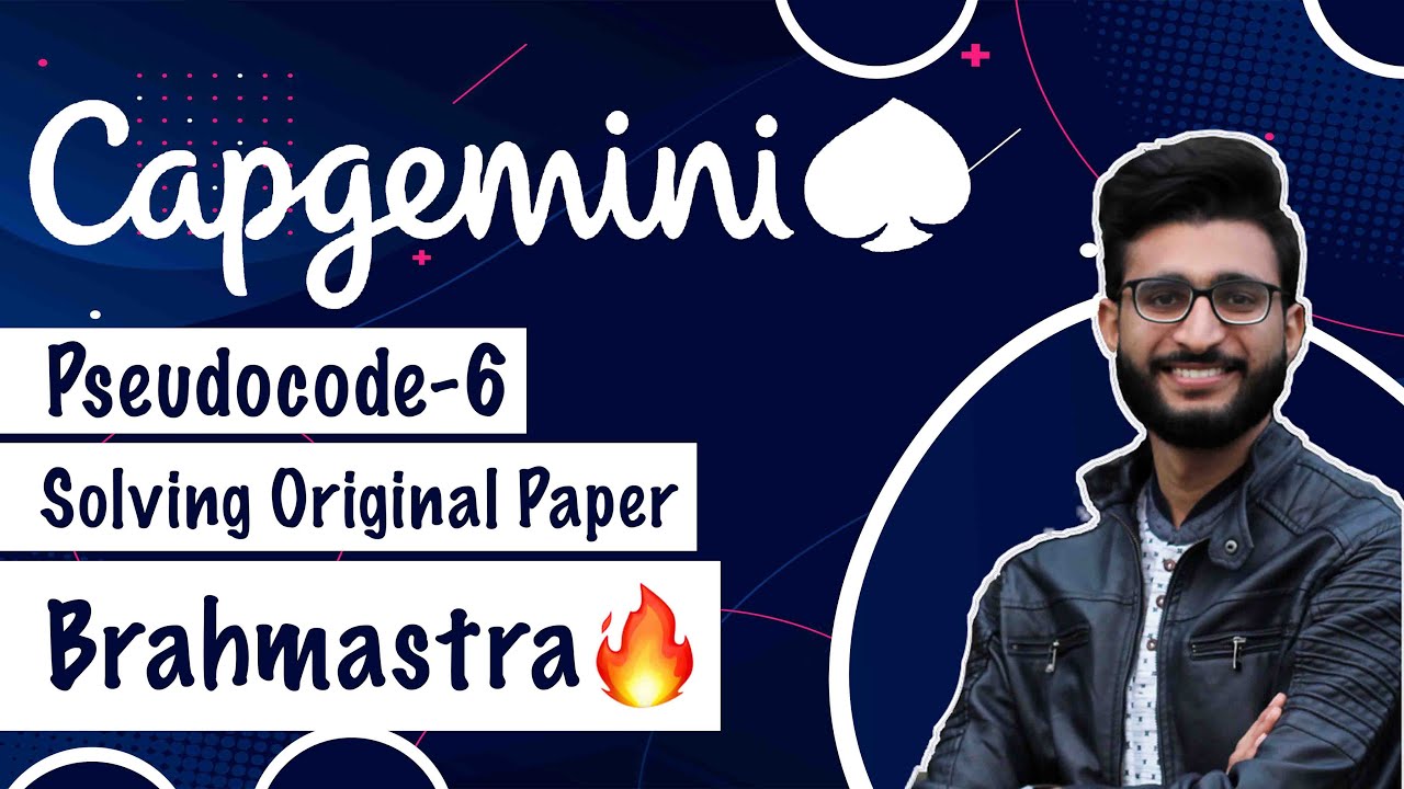 Capgemini Pseudocode Questions [English] | Original Paper Solved | Aakash Verma