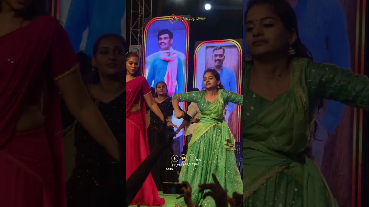 Spurthika Chinnu Amazing Dance Highlights:Gundalu Teesina dj Song Festival! #short #viral #event #dj