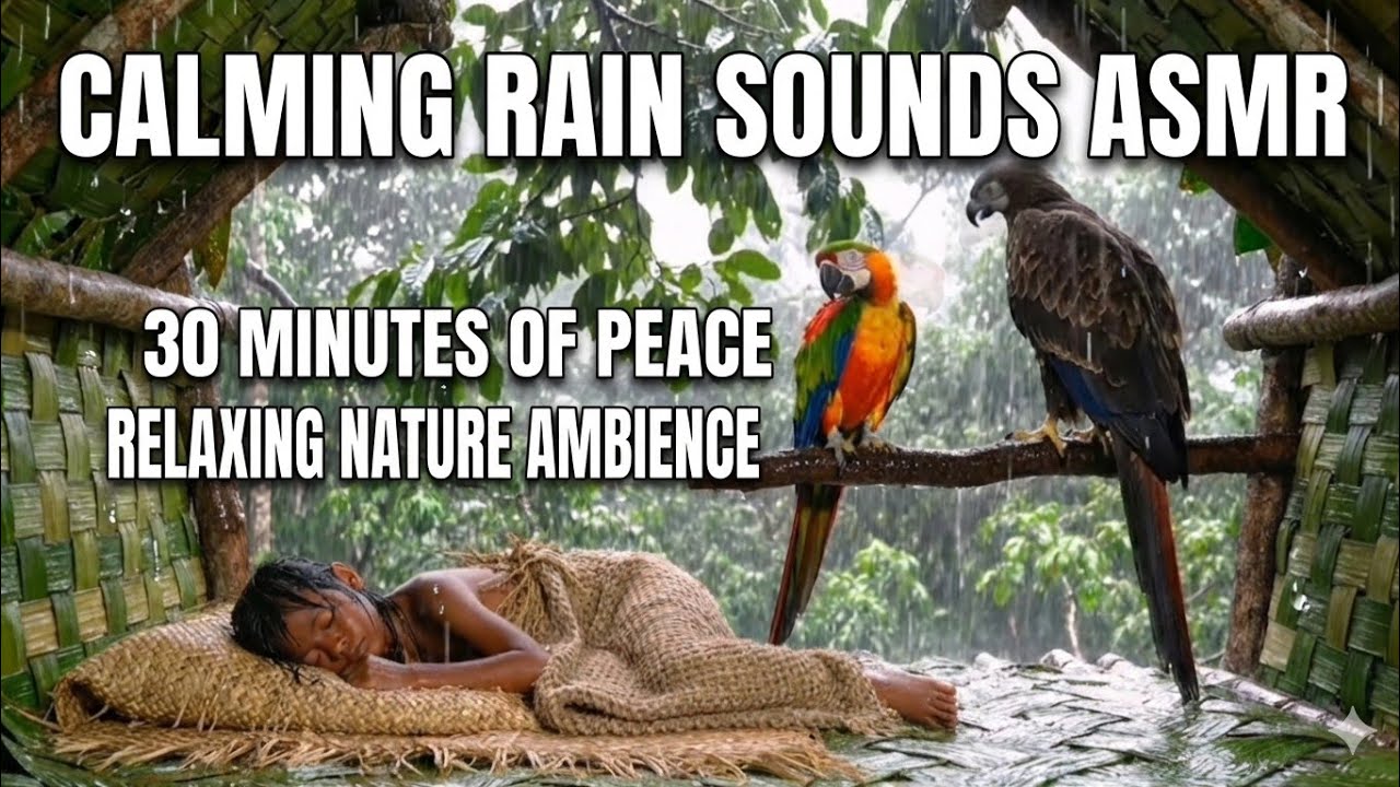 🌧️ Calming Rain Sounds ASMR - HEAVY RAIN SOUNDS FOR SLEEP 😴 - 30 Minutes Rain Sounds for Sleep 🎶