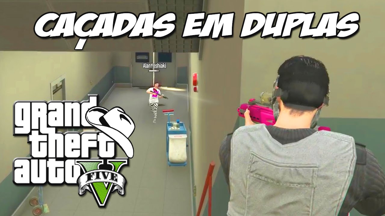 GTA 5 Online (PS4) - As caçadas em duplas: Estratégia e FUGA !